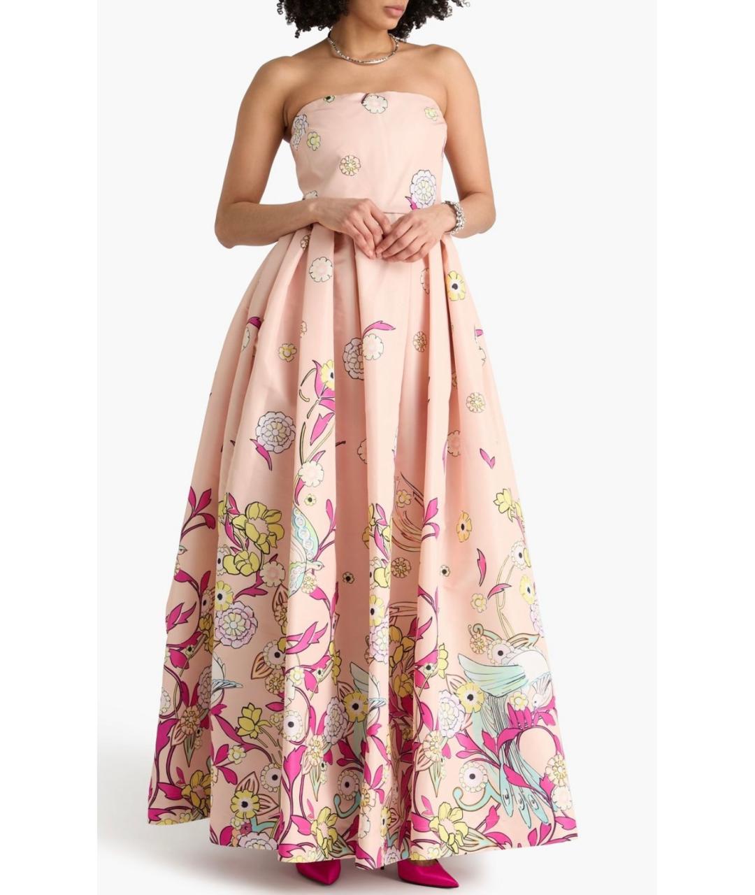 ZUHAIR MURAD Розовое полиэстеровое вечернее платье, фото 2