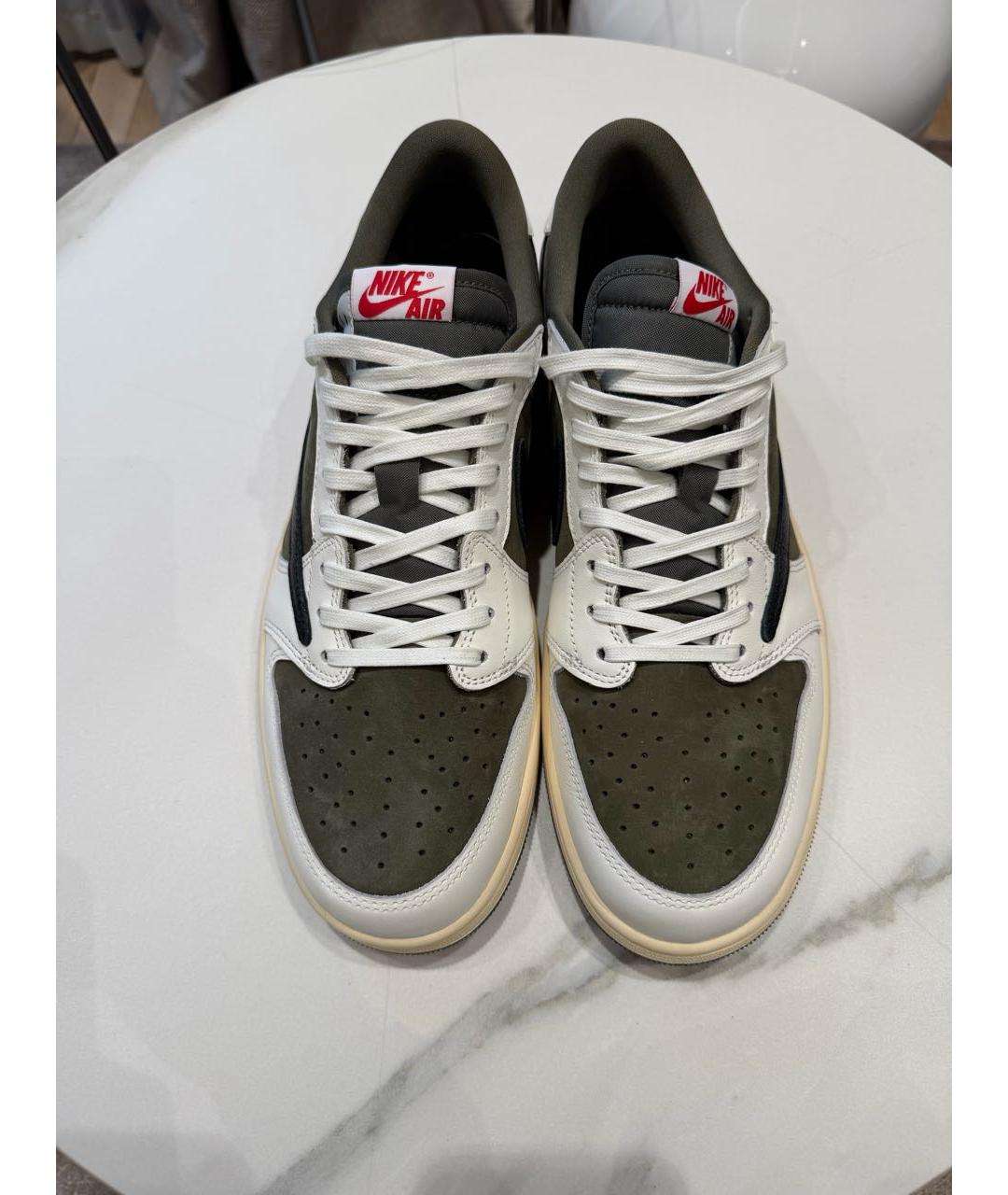 NIKE Хаки замшевые низкие кроссовки / кеды, фото 2