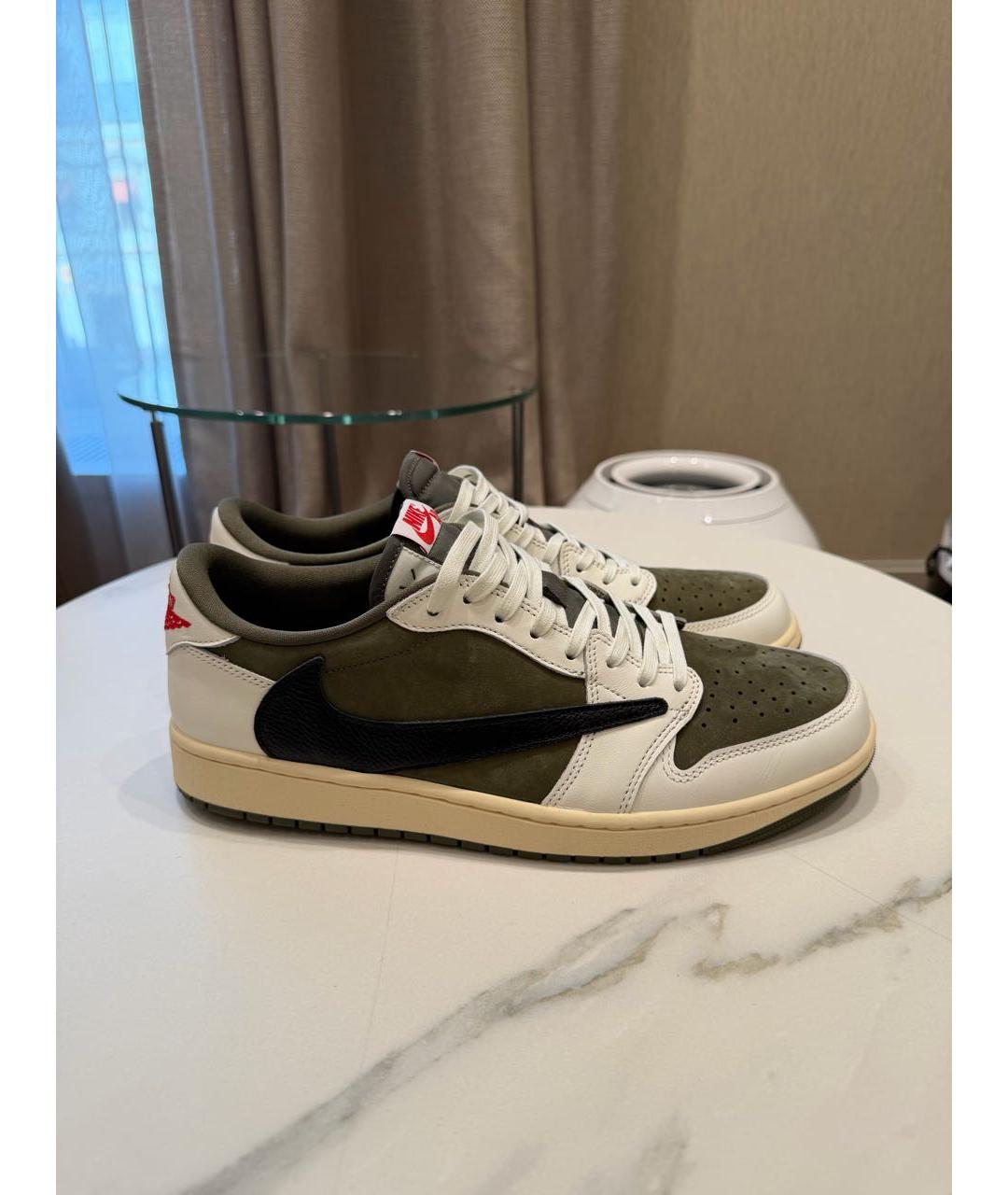 NIKE Хаки замшевые низкие кроссовки / кеды, фото 5