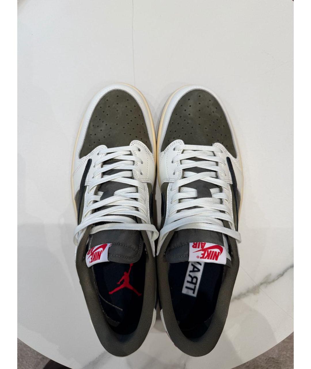 NIKE Хаки замшевые низкие кроссовки / кеды, фото 3