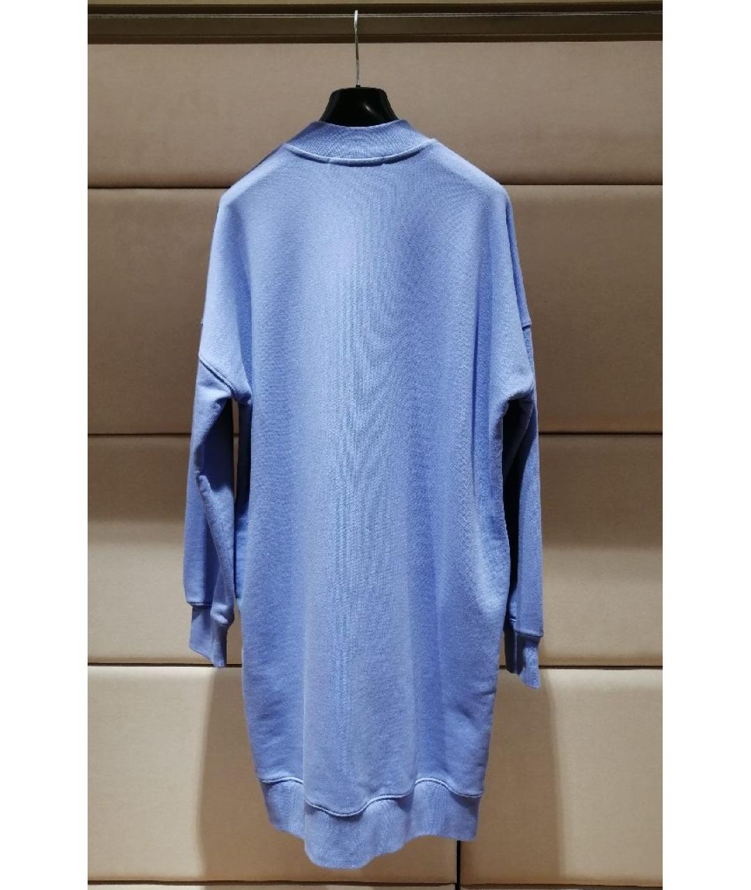 MSGM Фиолетовое хлопковое повседневное платье, фото 2