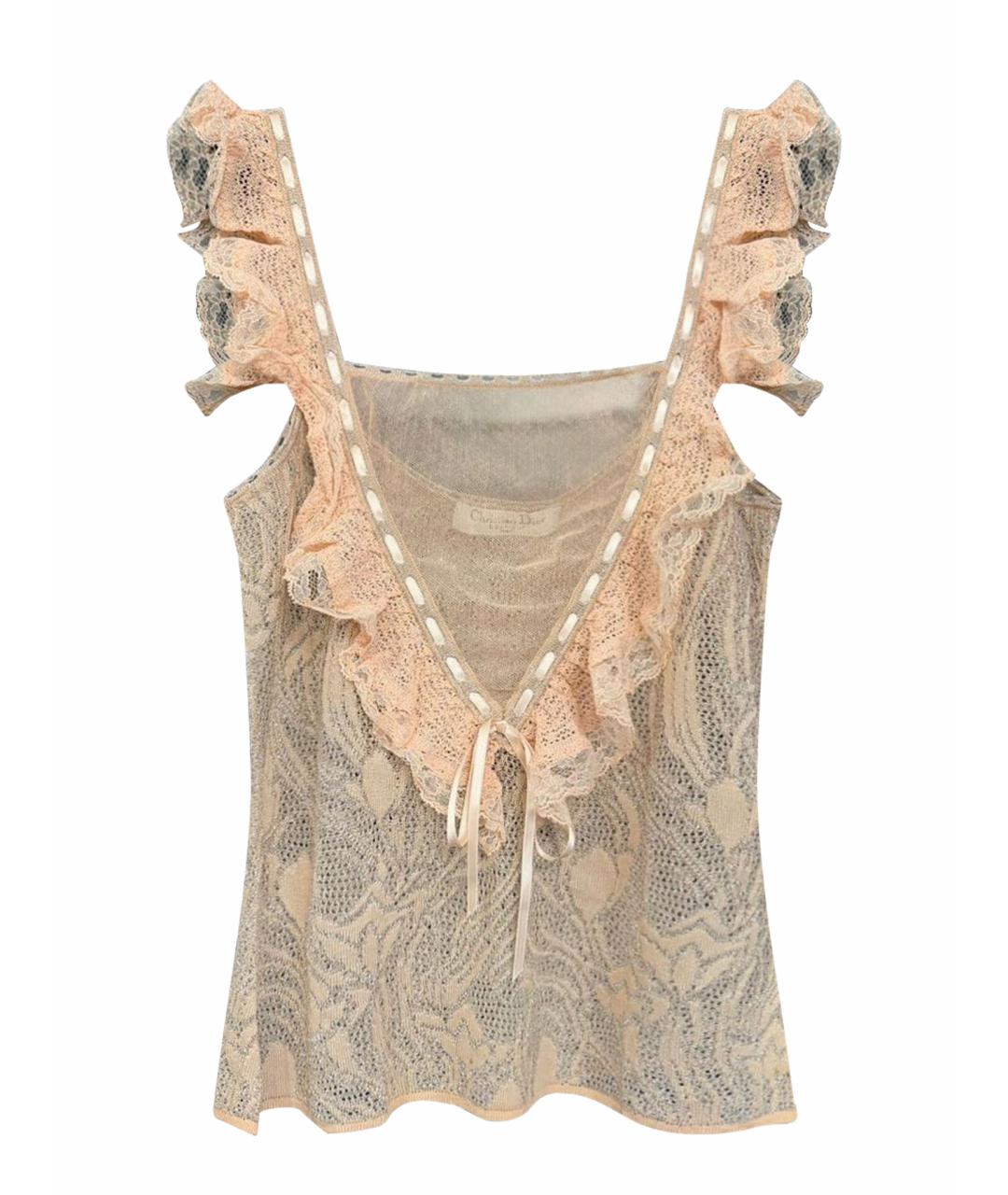 CHRISTIAN DIOR Розовая майка, фото 1