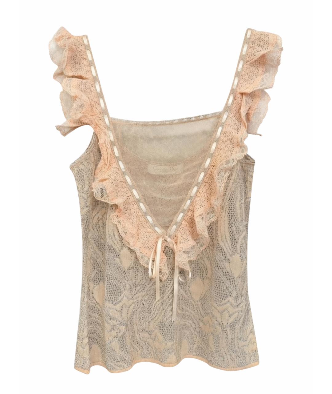 CHRISTIAN DIOR Розовая майка, фото 3