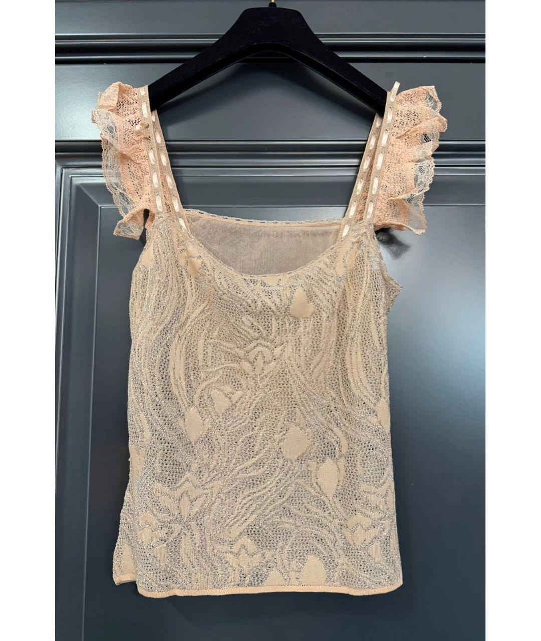 CHRISTIAN DIOR Розовая майка, фото 2