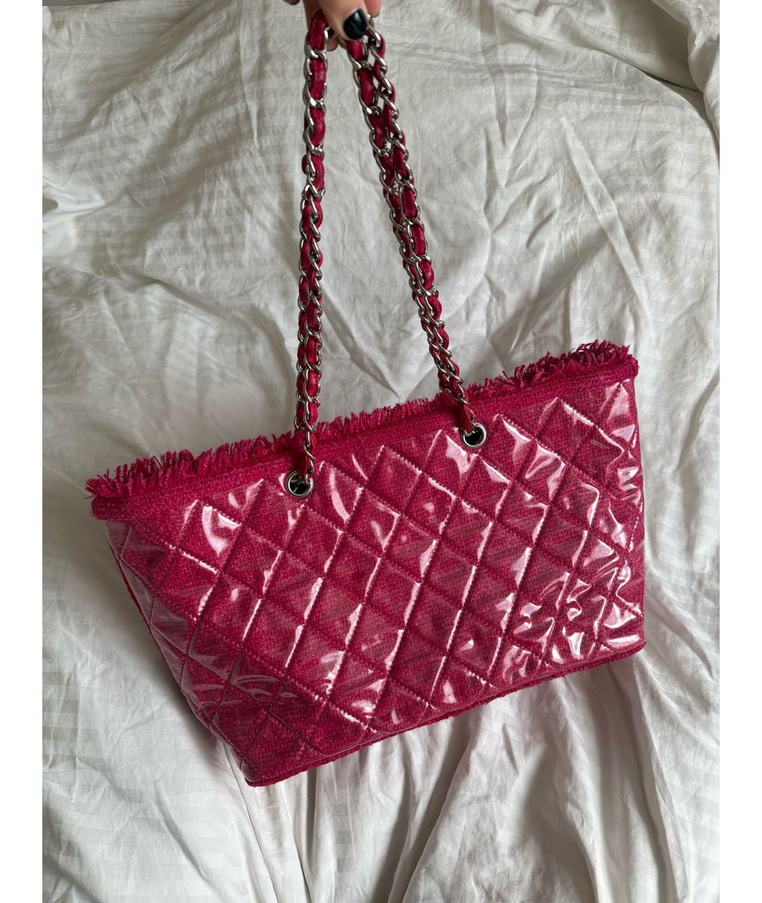 CHANEL Фуксия сумка тоут, фото 2