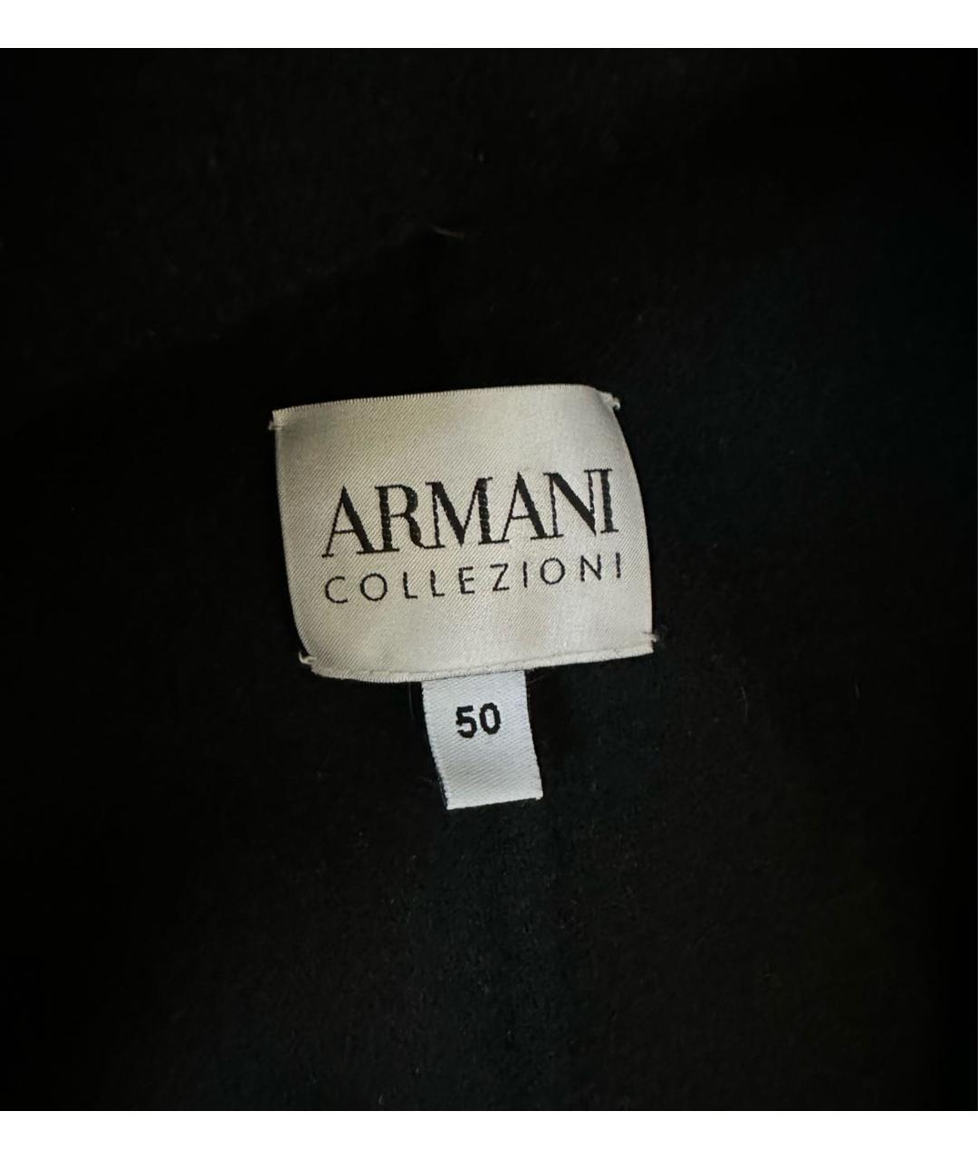 ARMANI COLLEZIONI Черное кашемировое пальто, фото 5