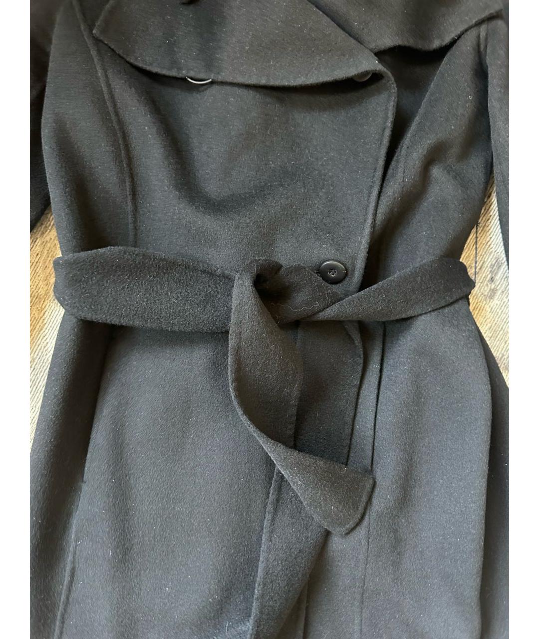 ARMANI COLLEZIONI Черное кашемировое пальто, фото 8
