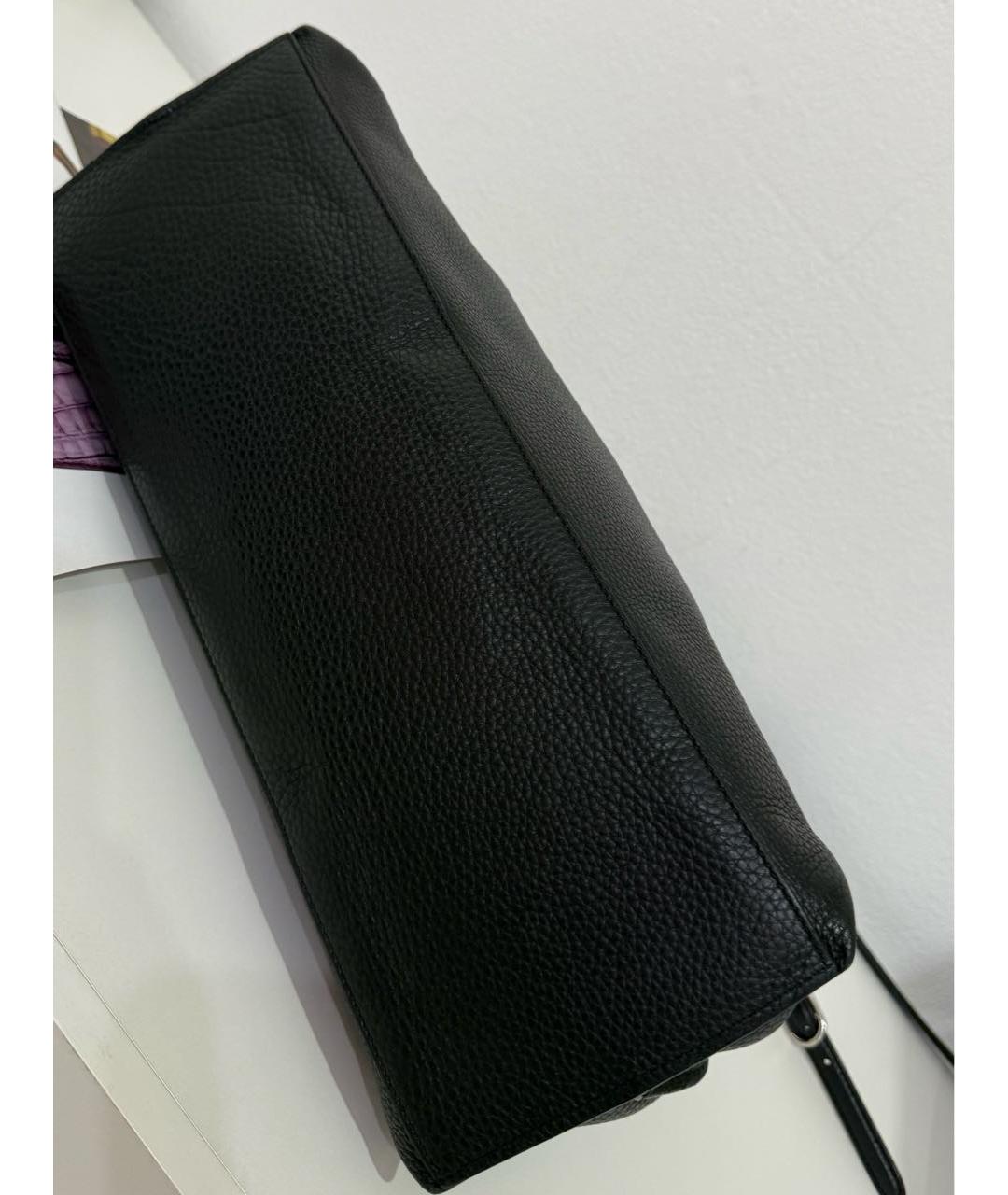 GUCCI Черная кожаная сумка через плечо, фото 7