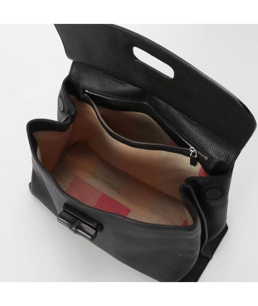 GUCCI Черная кожаная сумка через плечо, фото 2