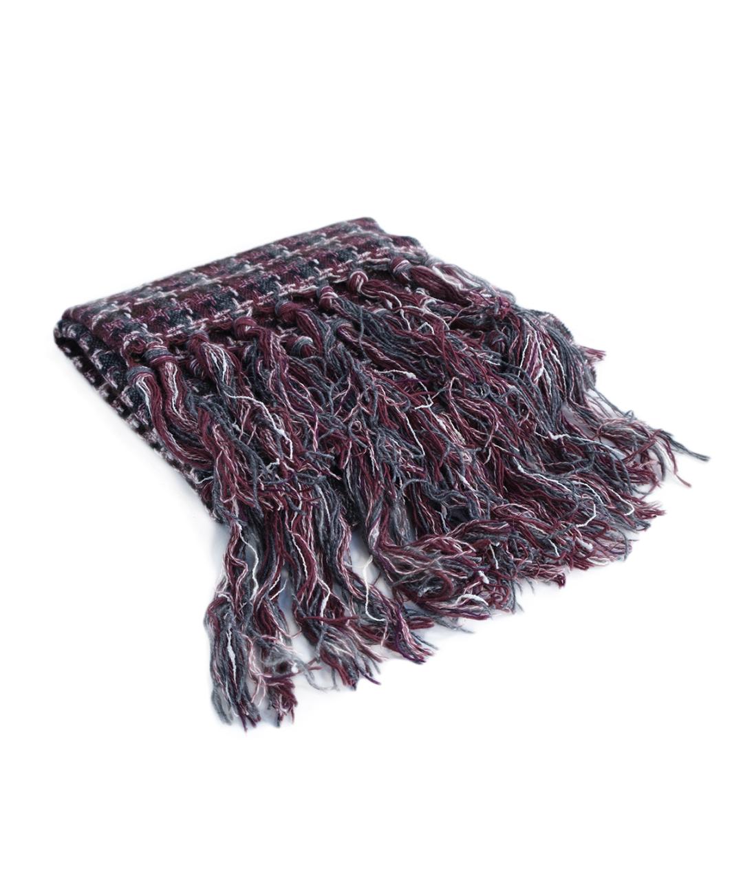 CHANEL Бордовый кашемировый шарф, фото 2