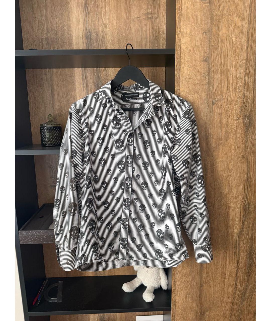 ALEXANDER MCQUEEN Белая хлопковая классическая рубашка, фото 5