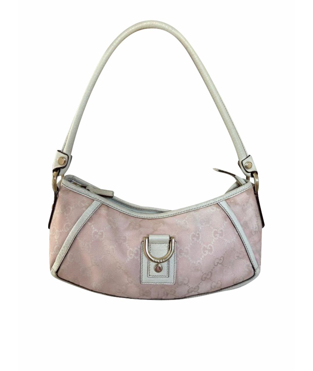 GUCCI Розовая кожаная сумка с короткими ручками, фото 9