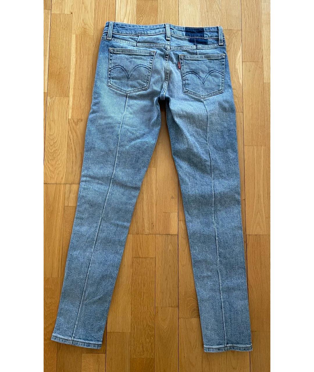 LEVI'S Голубые хлопковые джинсы слим, фото 2