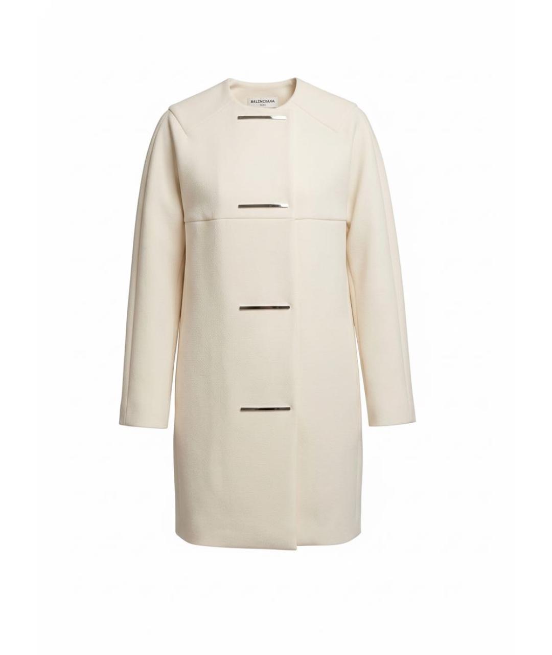 BALENCIAGA Бежевый полиэстеровый тренч/плащ, фото 9