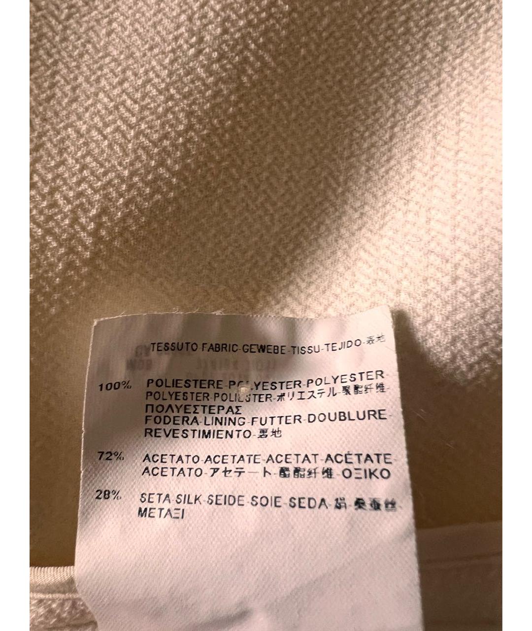 BALENCIAGA Бежевый полиэстеровый тренч/плащ, фото 8