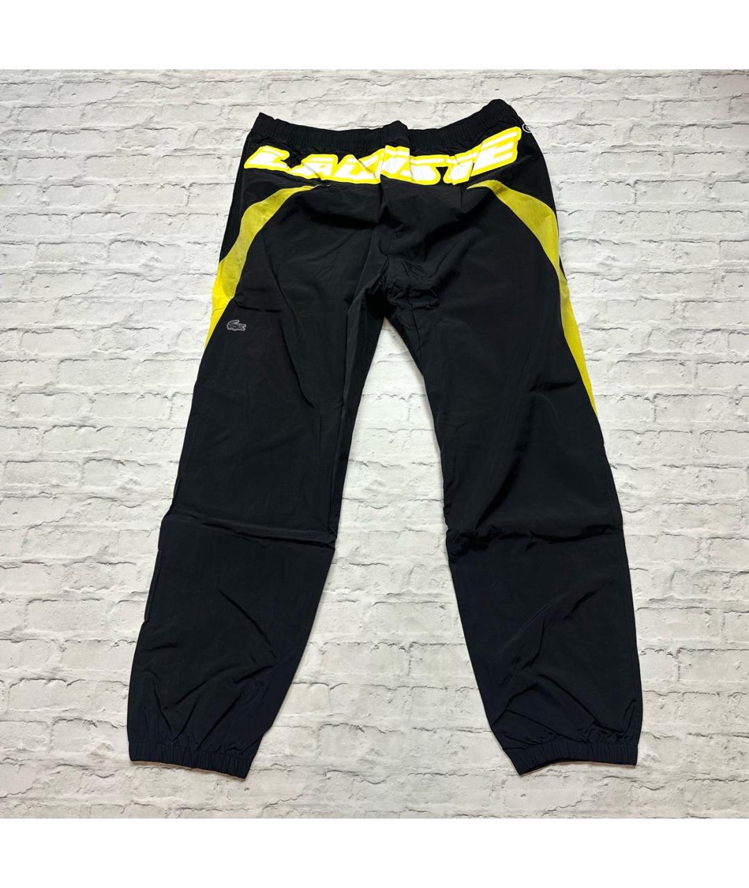 LACOSTE Черные полиамидовые повседневные брюки, фото 2