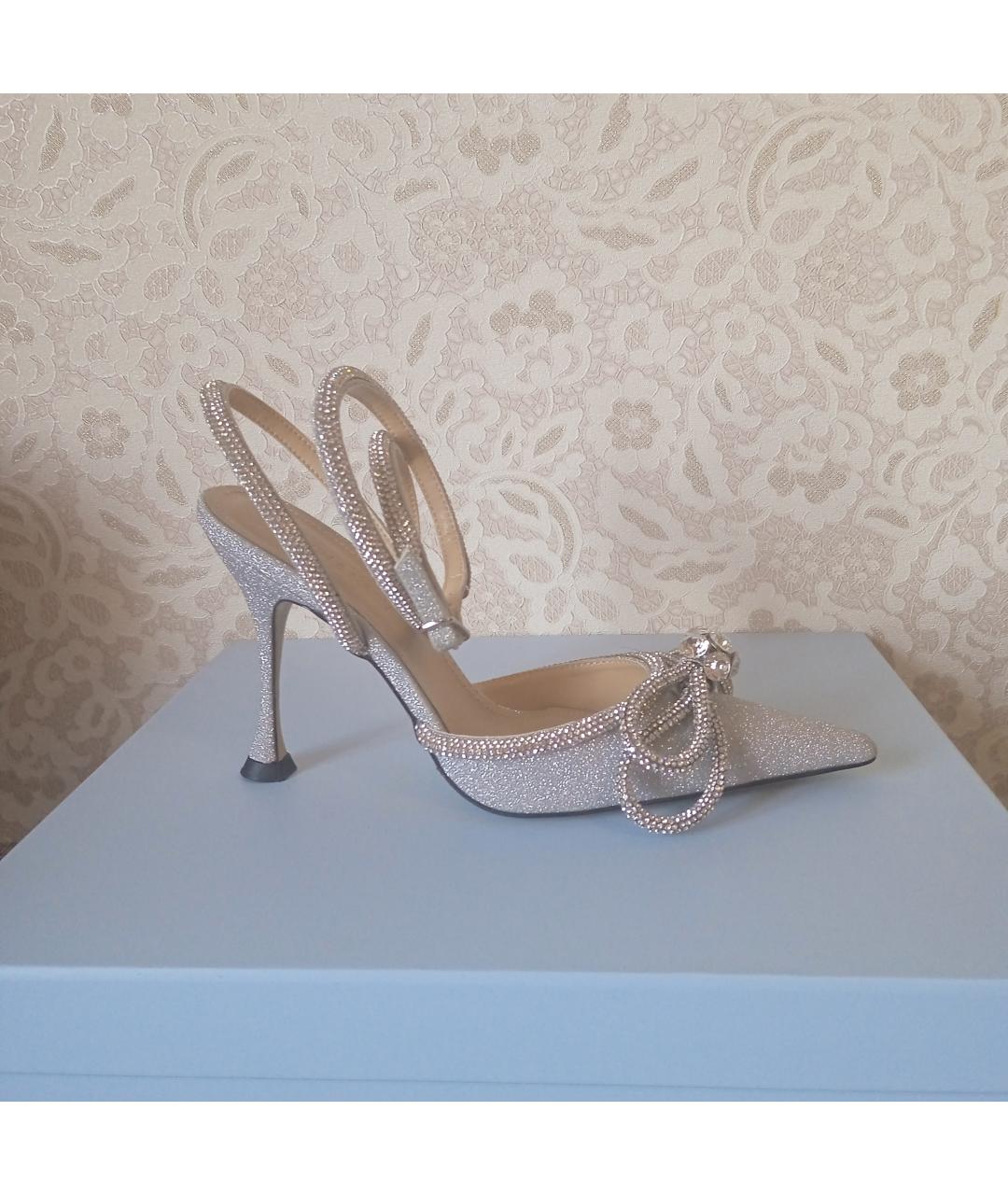 MACH&MACH Серебряные босоножки, фото 5