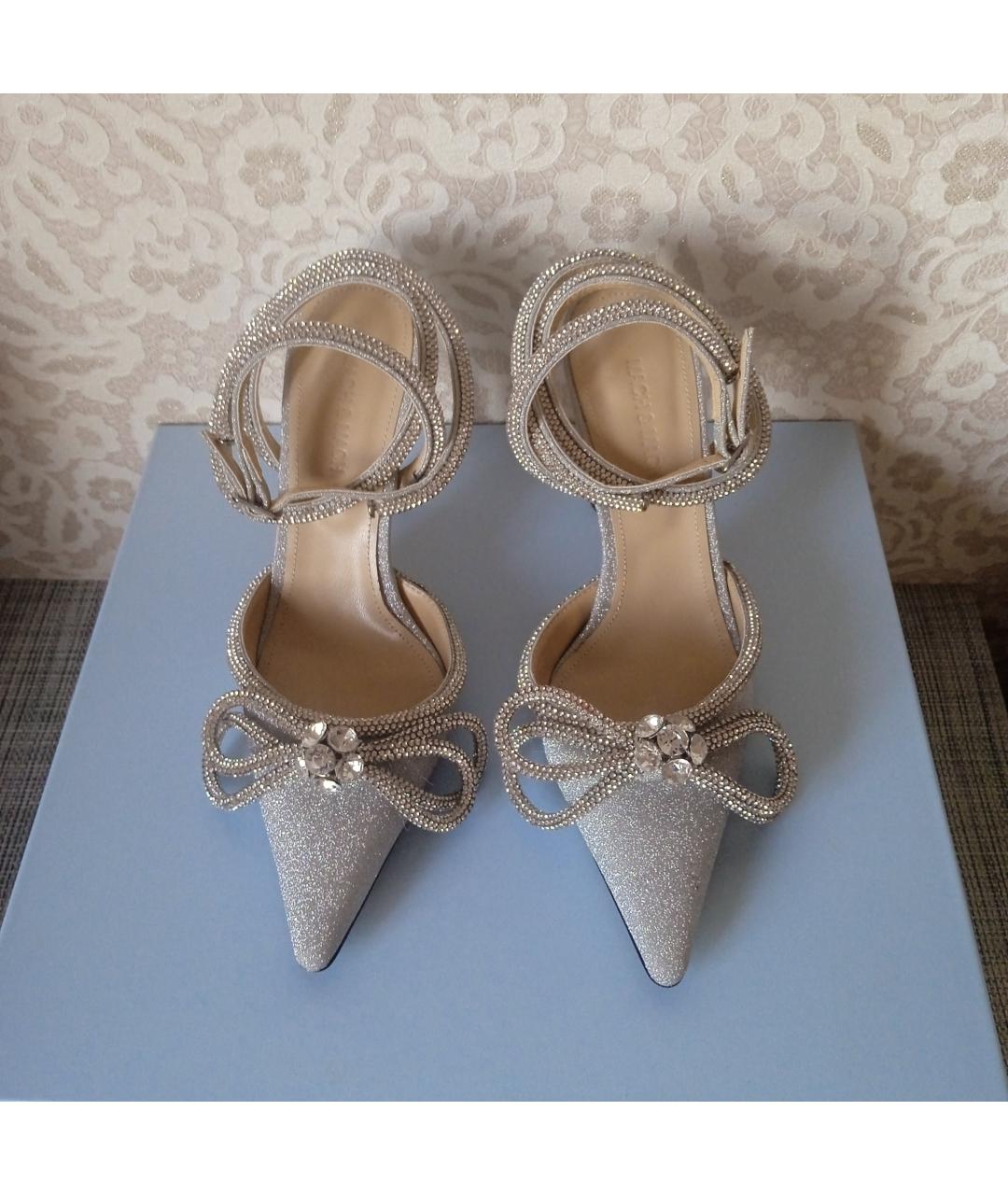 MACH&MACH Серебряные босоножки, фото 2