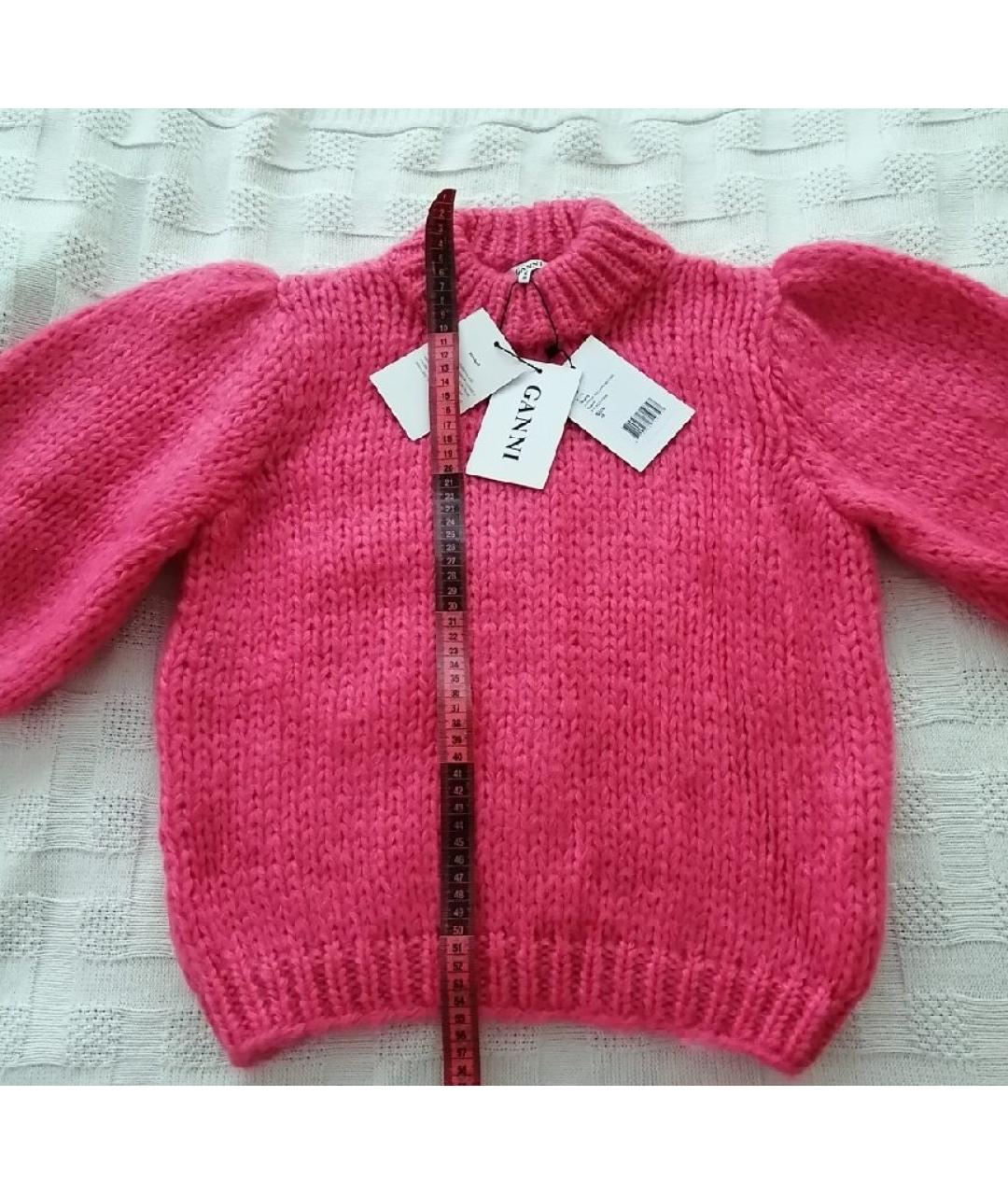 GANNI Коралловый шерстяной джемпер / свитер, фото 8