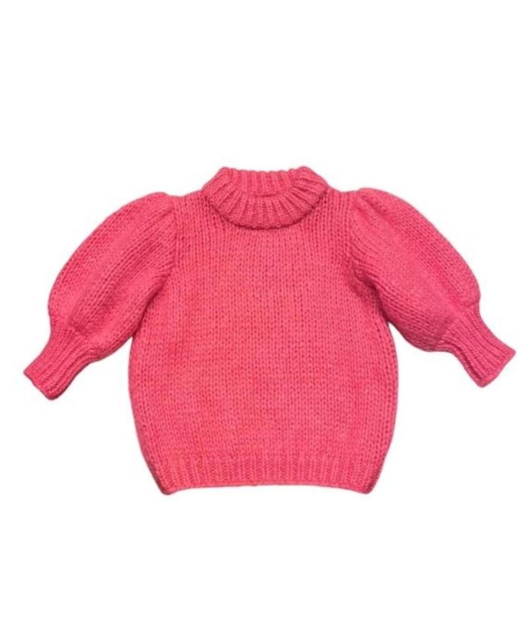 GANNI Коралловый шерстяной джемпер / свитер, фото 4