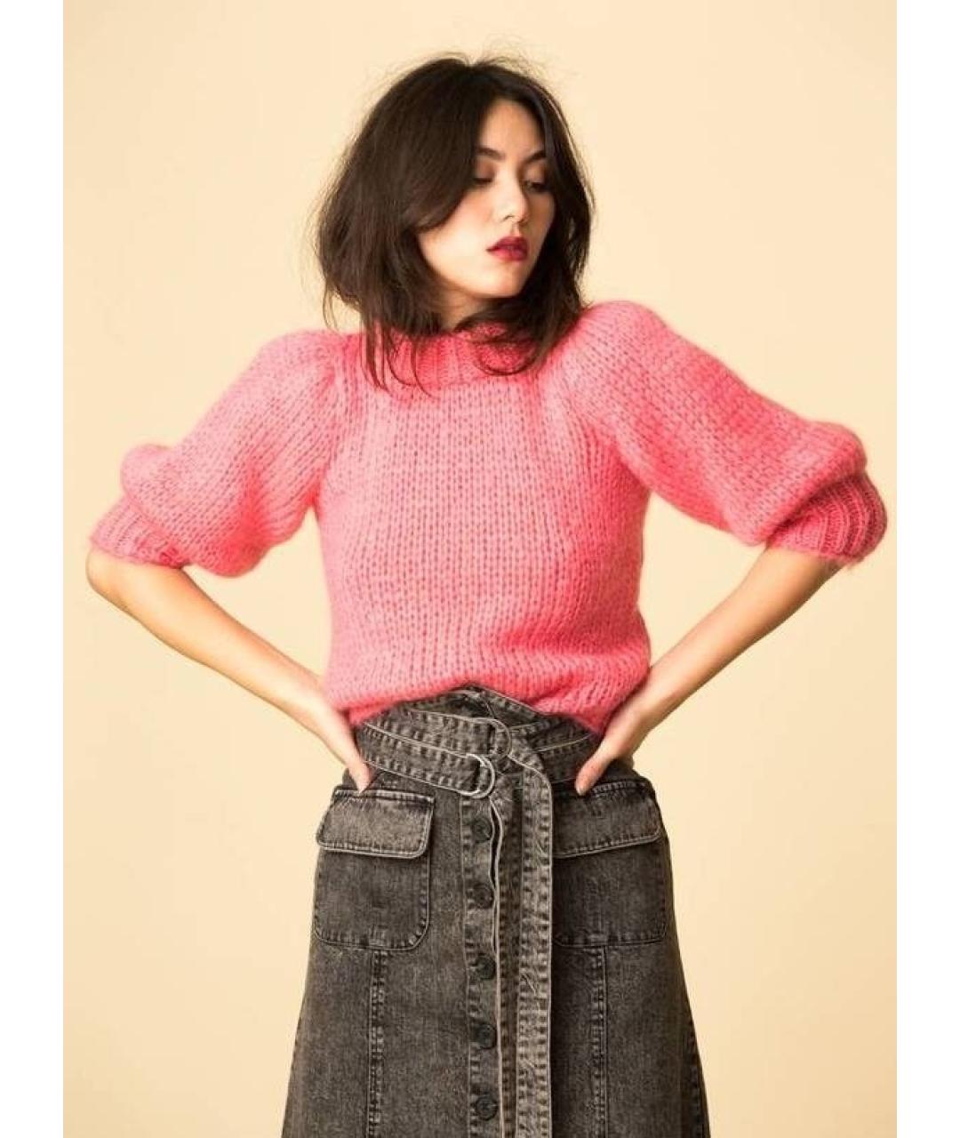 GANNI Коралловый шерстяной джемпер / свитер, фото 2