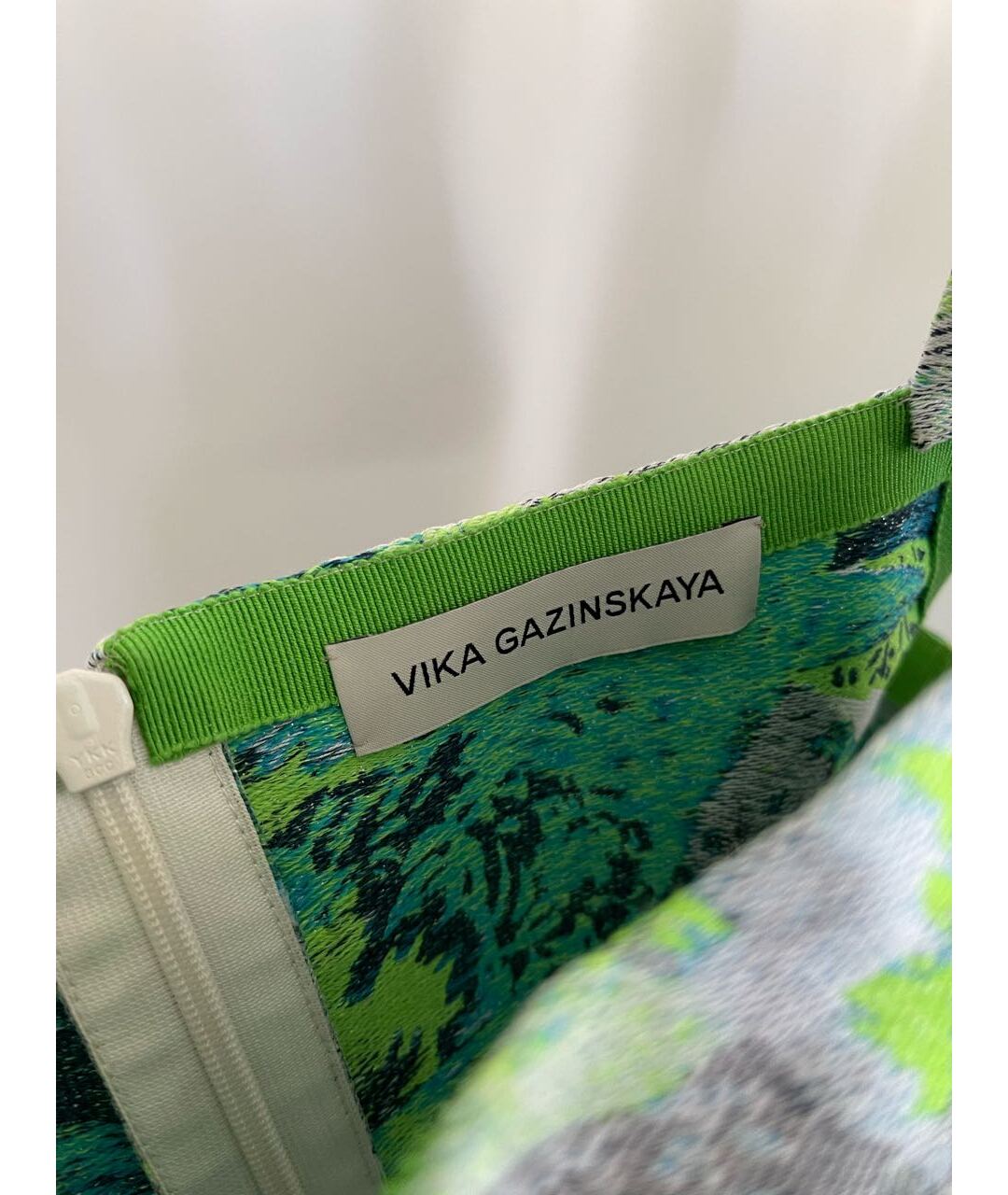 VIKA GAZINSKAYA Зеленый полиэстеровый костюм с брюками, фото 3