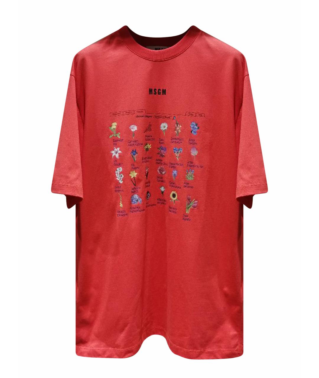 MSGM Мульти хлопковая футболка, фото 1