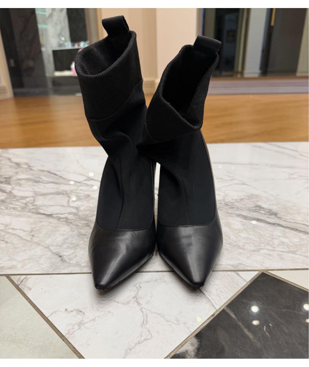 JIMMY CHOO Черные текстильные ботильоны, фото 2