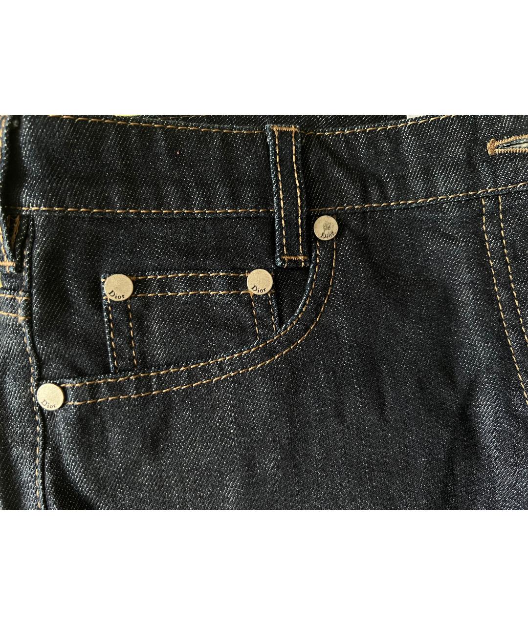 CHRISTIAN DIOR Темно-синие хлопковые шорты, фото 8