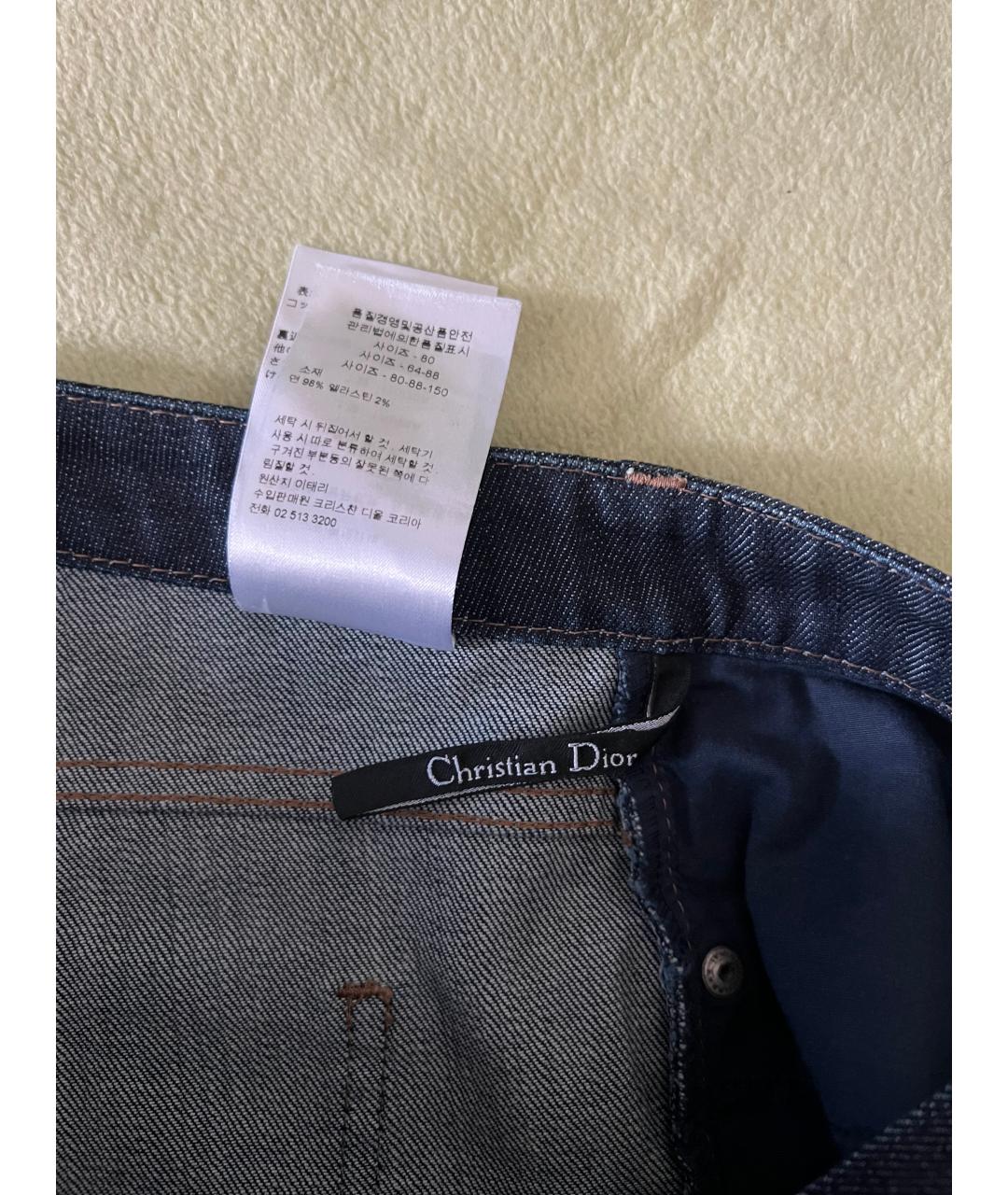 CHRISTIAN DIOR Темно-синие хлопковые шорты, фото 6