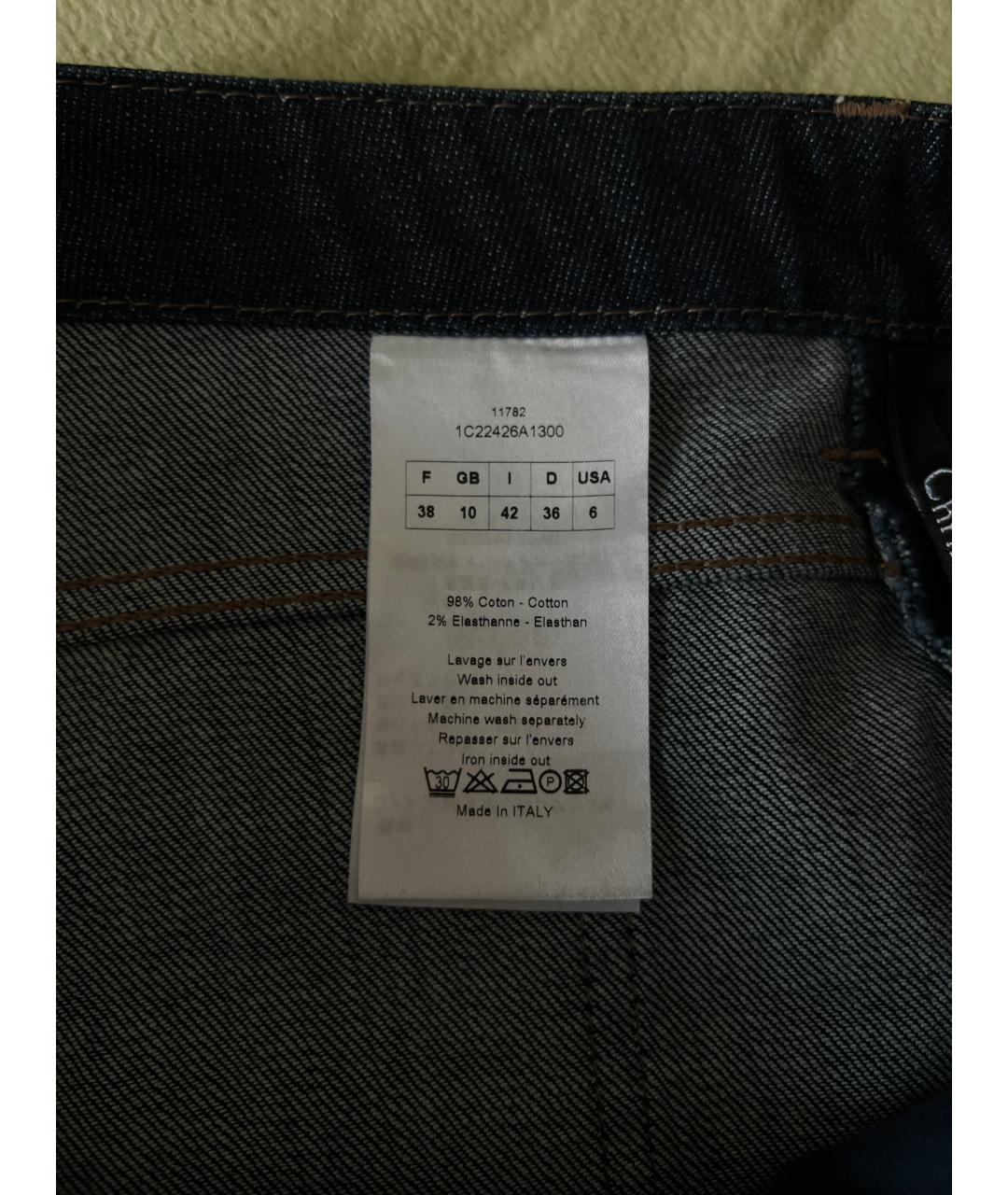 CHRISTIAN DIOR Темно-синие хлопковые шорты, фото 4