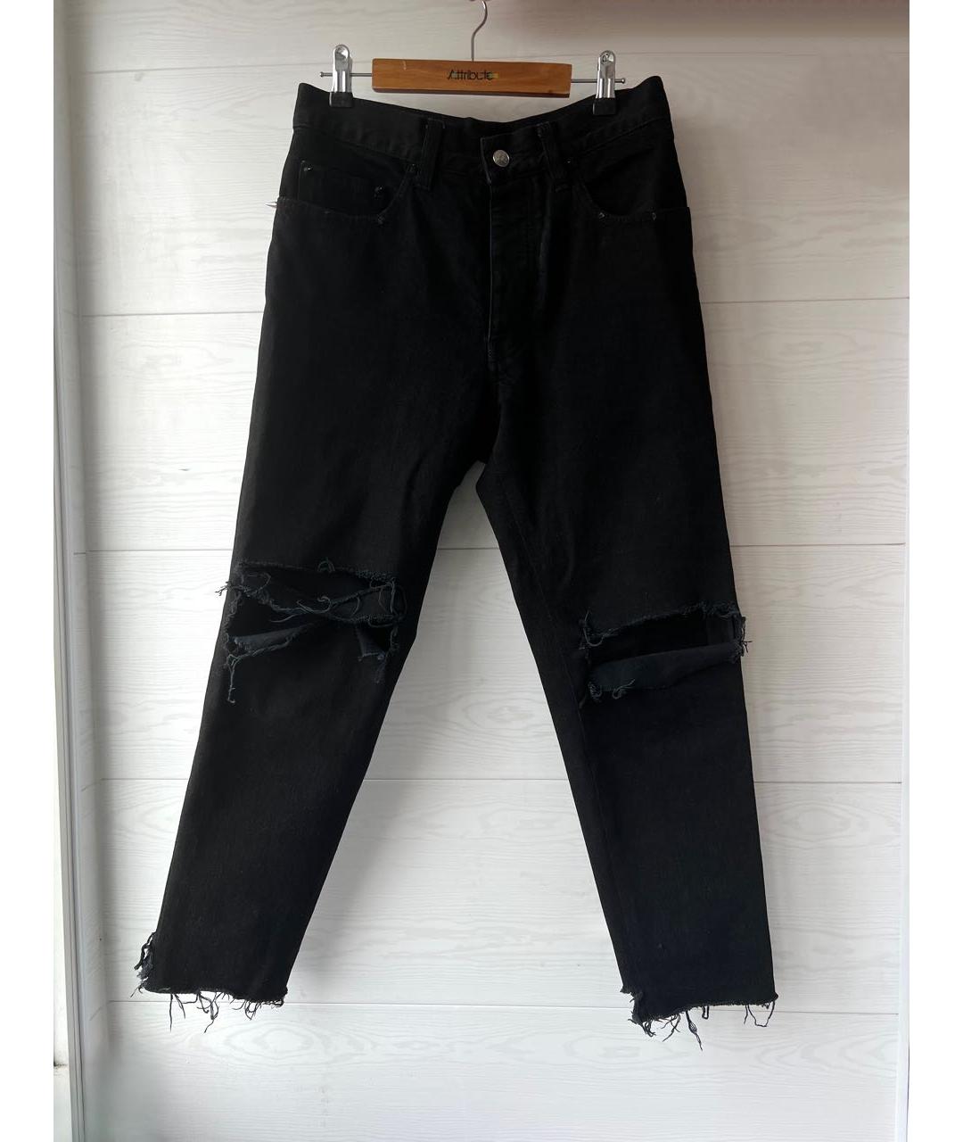 Enfants Riches Déprimés Черные хлопковые джинсы слим, фото 5