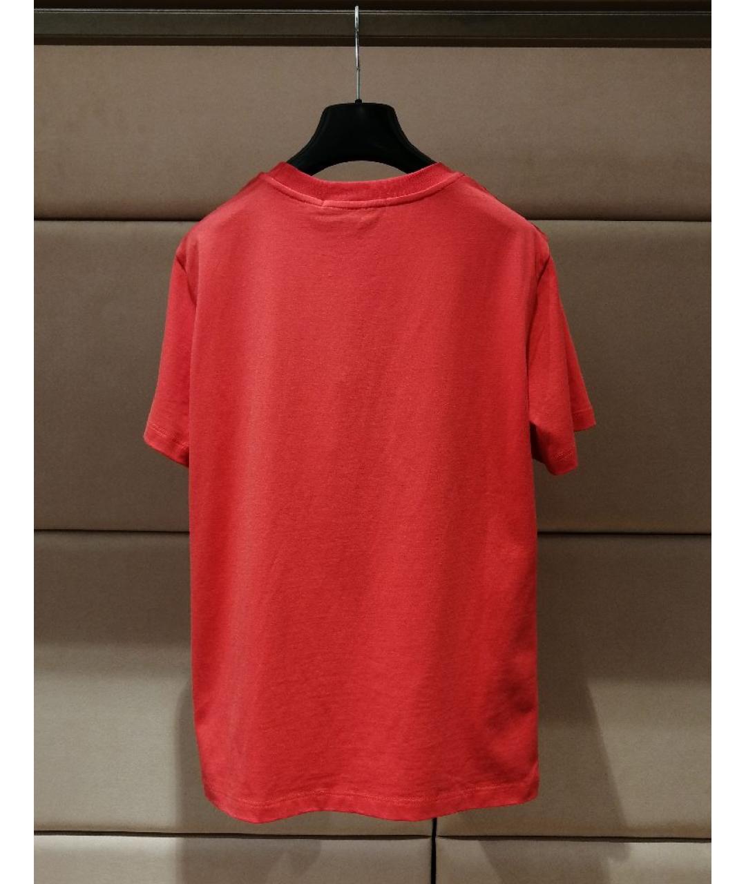 MSGM Красная хлопковая футболка, фото 2