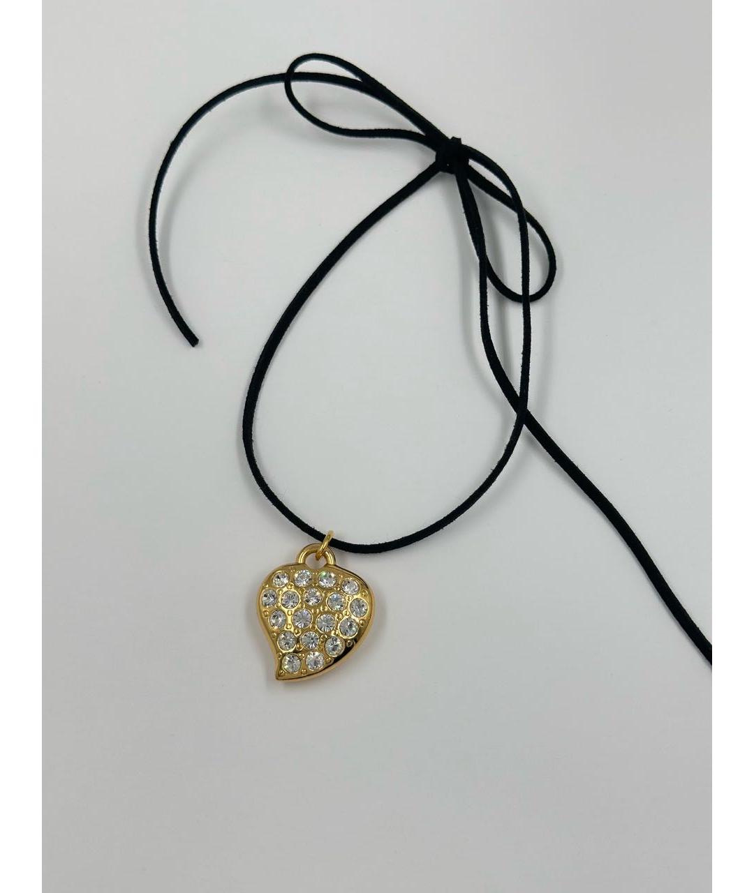 SAINT LAURENT Золотой позолоченный кулон, фото 7