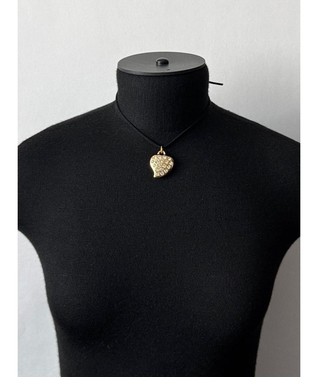 SAINT LAURENT Золотой позолоченный кулон, фото 5