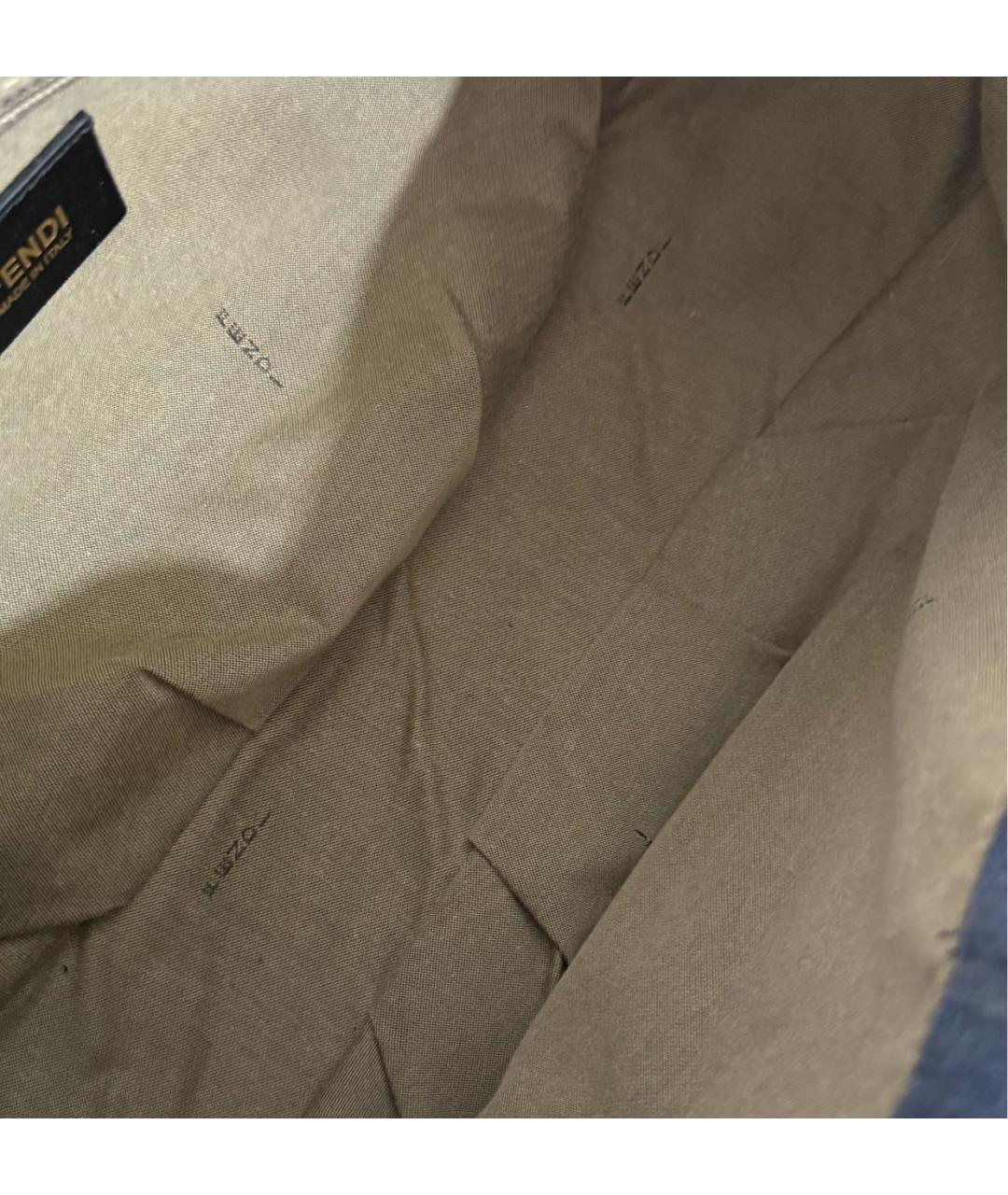 FENDI Синяя деним сумка через плечо, фото 8