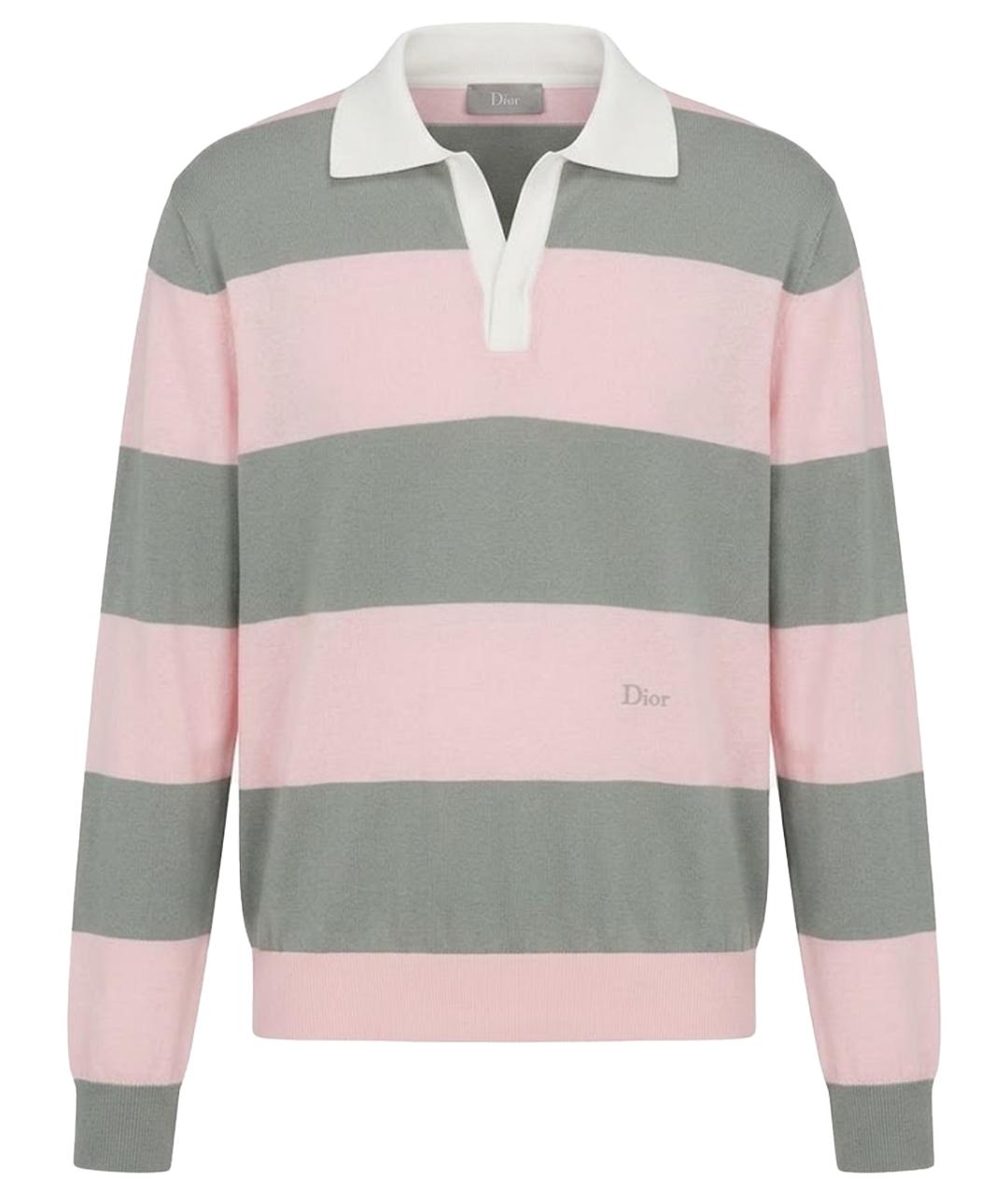 CHRISTIAN DIOR Розовый хлопковый джемпер / свитер, фото 1