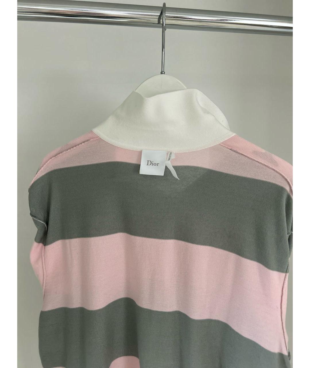 CHRISTIAN DIOR Розовый хлопковый джемпер / свитер, фото 3