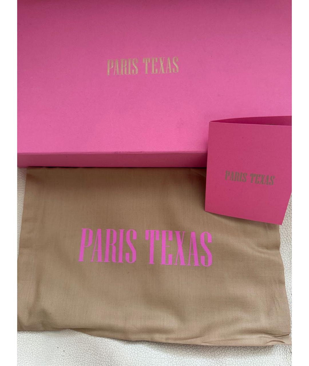 PARIS TEXAS Бордовые кожаные мюли, фото 5