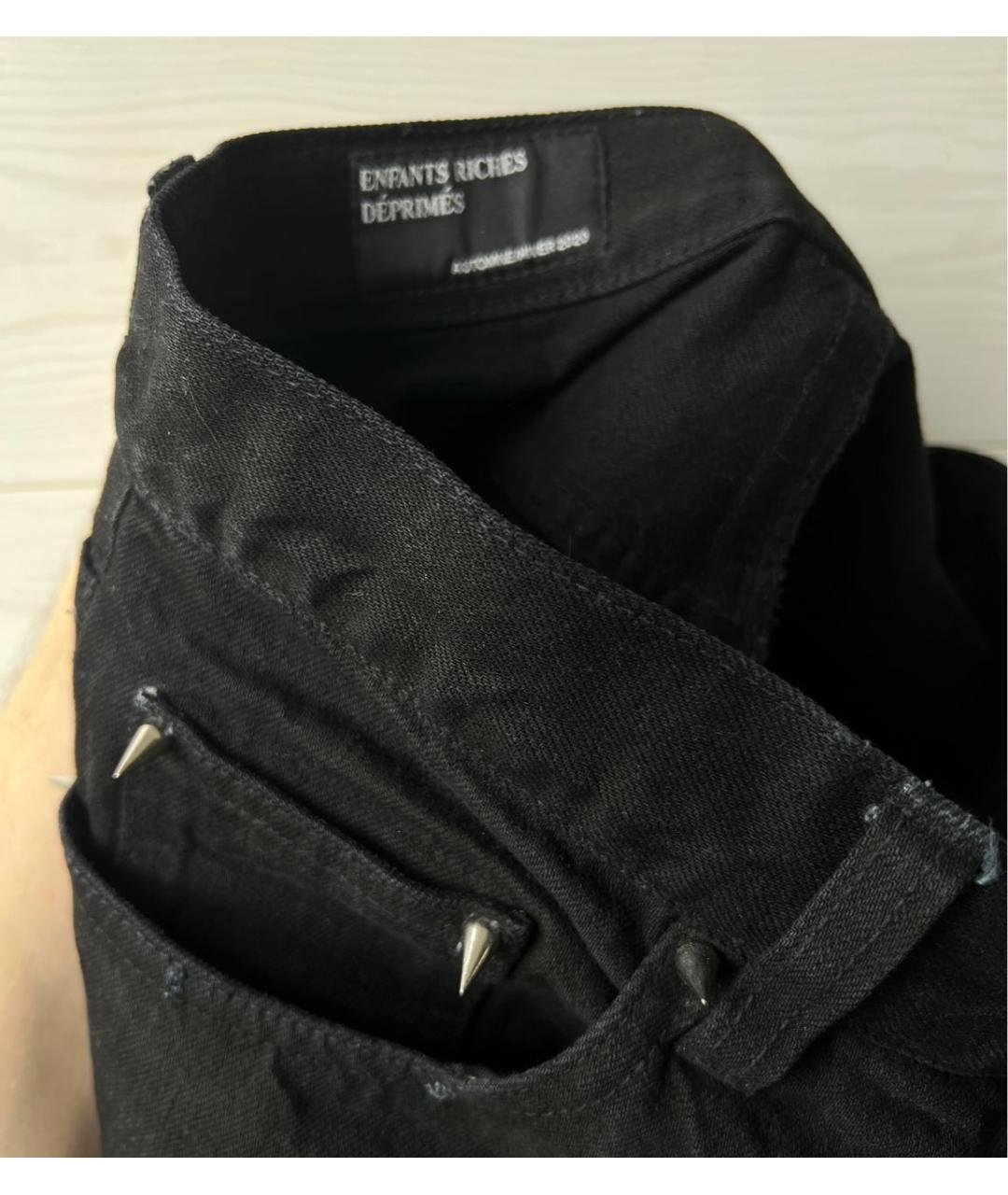 Enfants Riches Déprimés Черные хлопковые джинсы скинни, фото 5