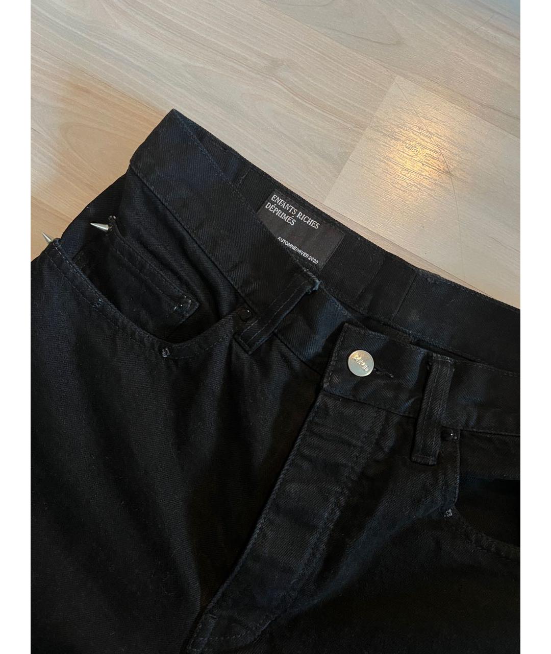 Enfants Riches Déprimés Черные хлопковые джинсы скинни, фото 4