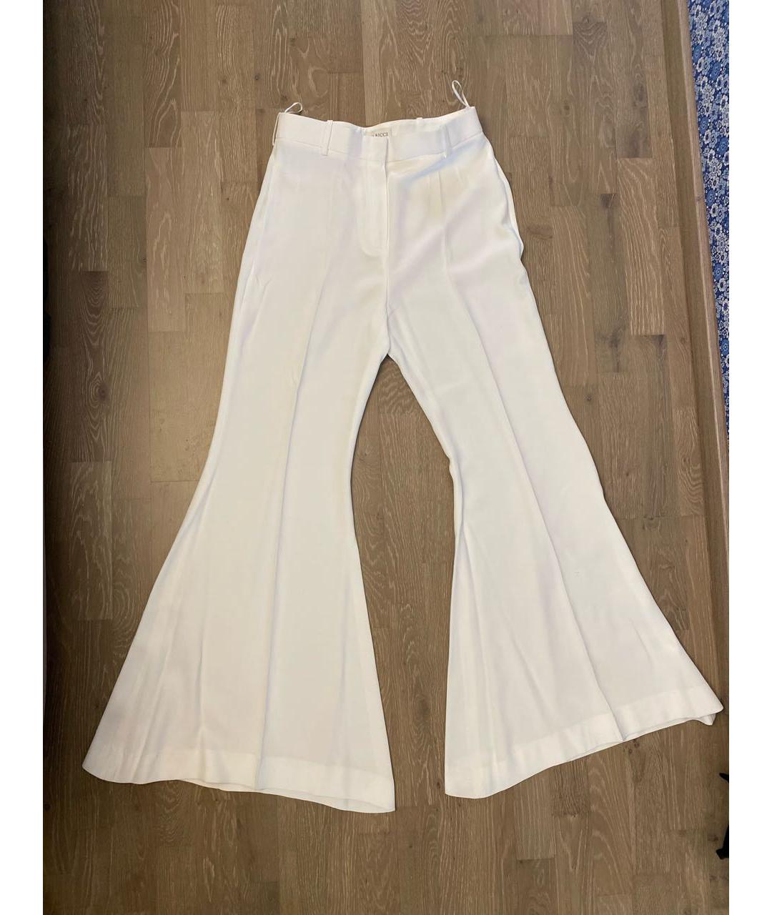 NINA RICCI Белый вискозный костюм с брюками, фото 2