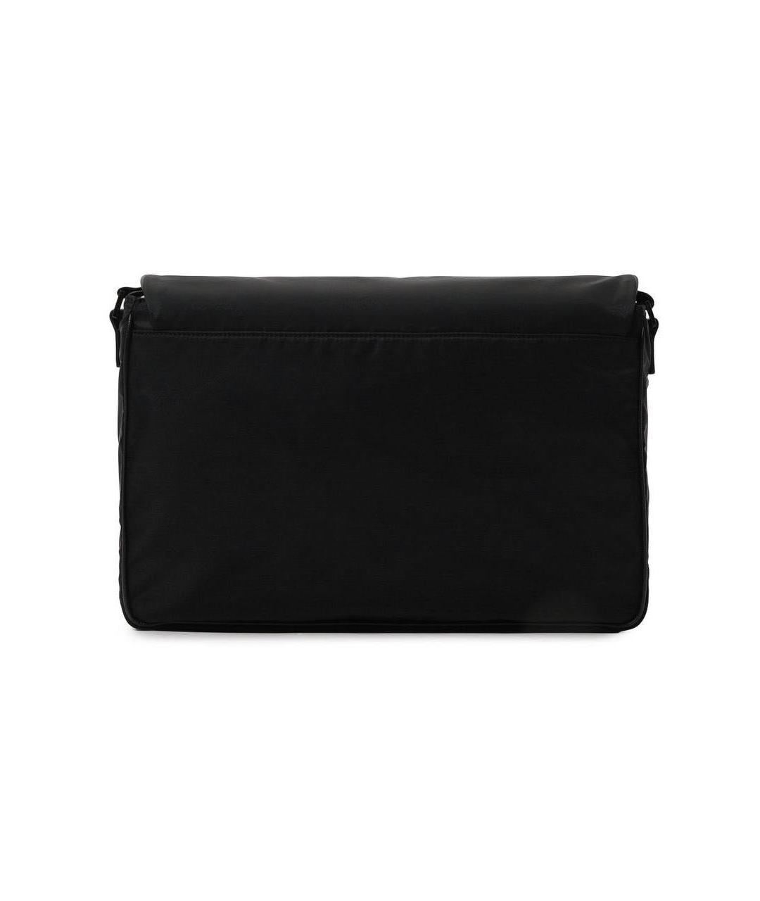 KITON Черная тканевая сумка на плечо, фото 2