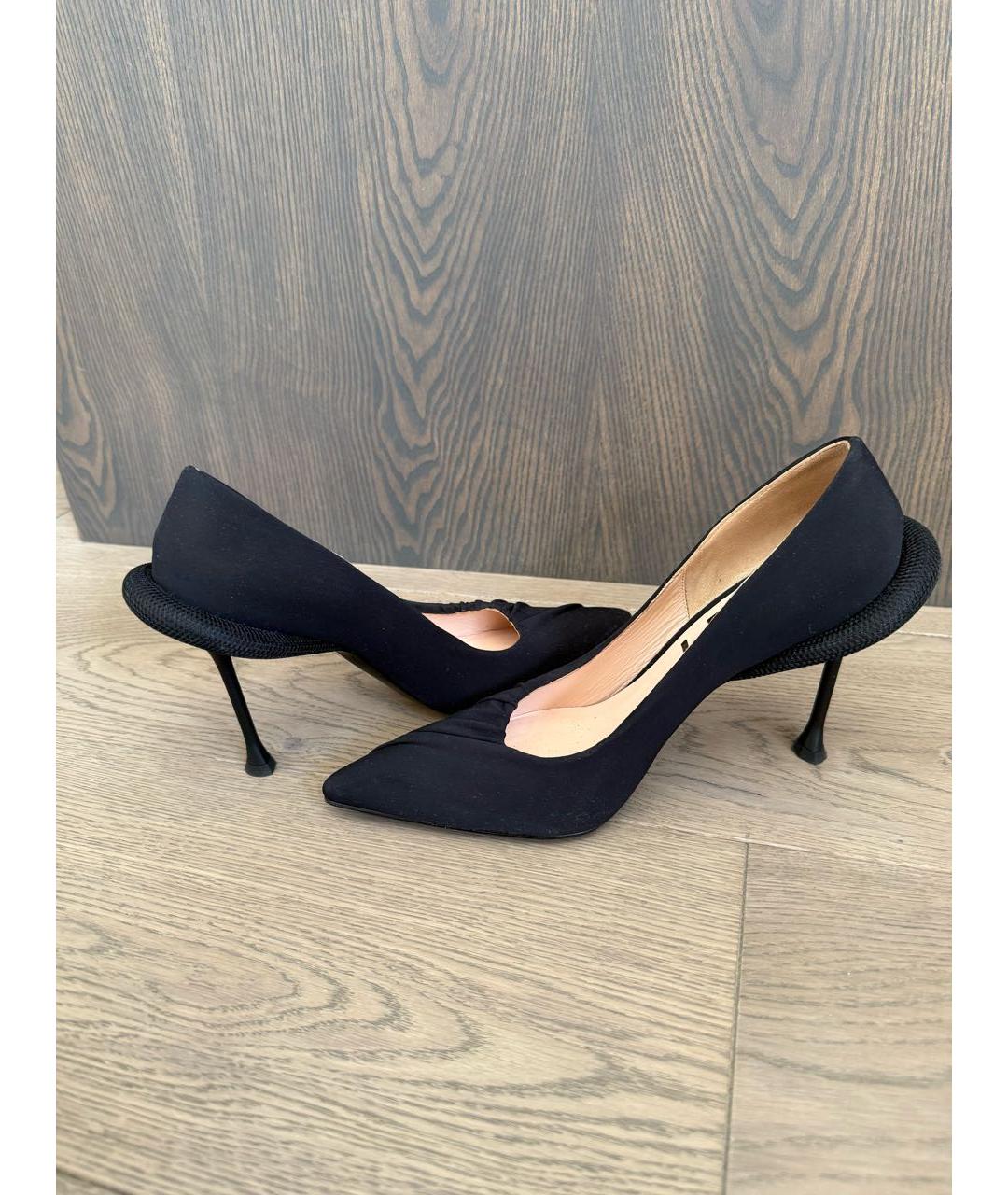 NO. 21 Черные текстильные туфли, фото 4