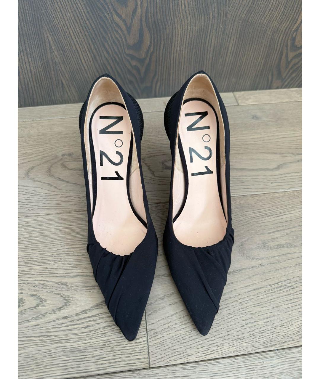 NO. 21 Черные текстильные туфли, фото 2