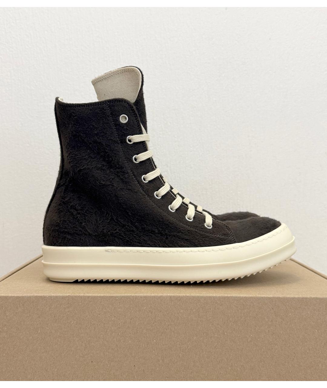 RICK OWENS Коричневые кеды, фото 4