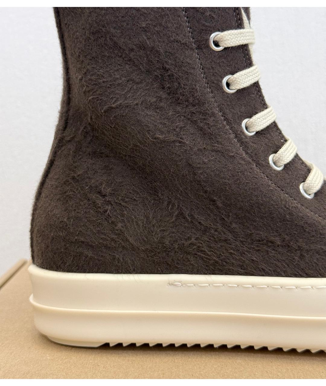 RICK OWENS Коричневые кеды, фото 5