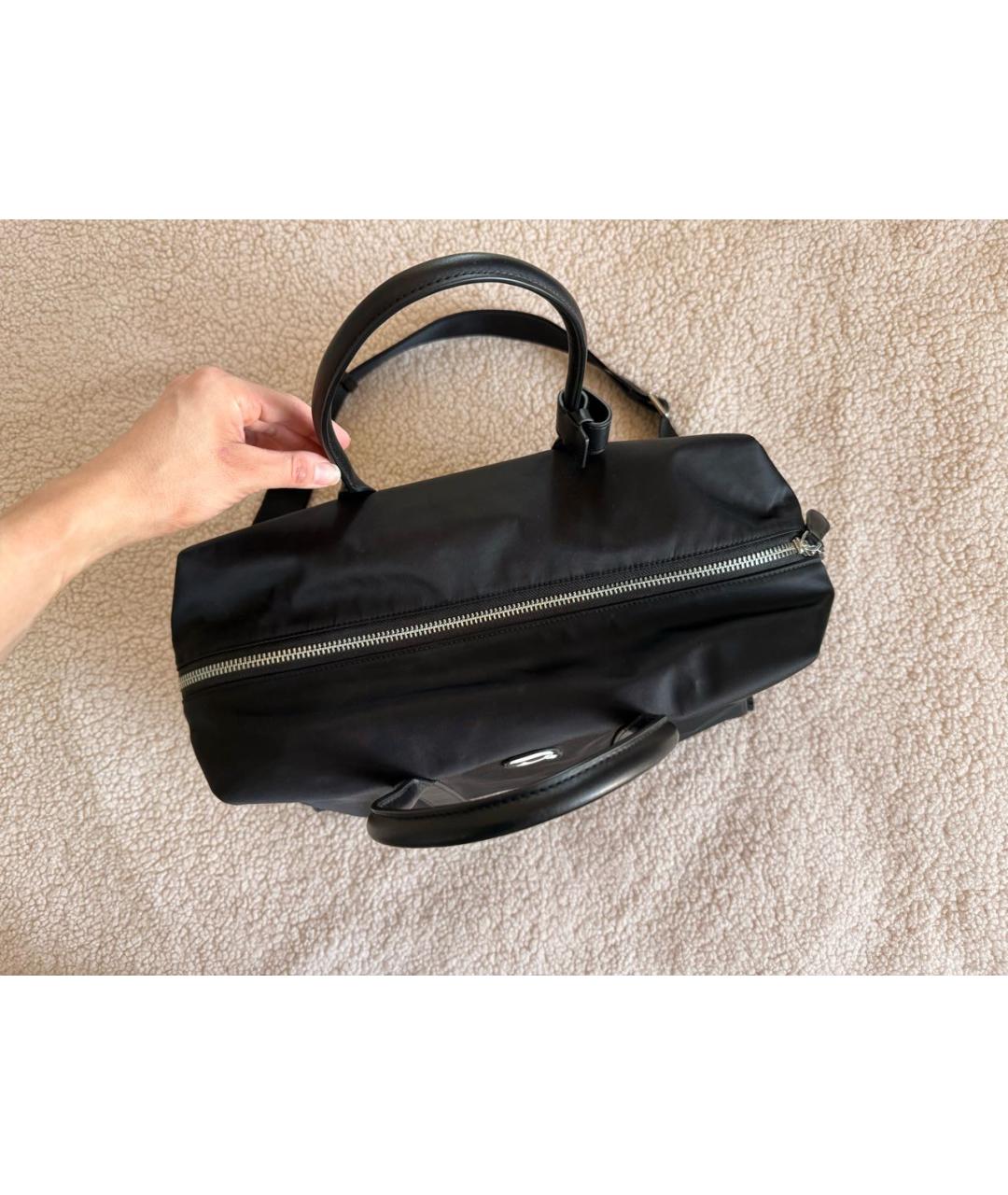 KARL LAGERFELD Черная тканевая дорожная/спортивная сумка, фото 4