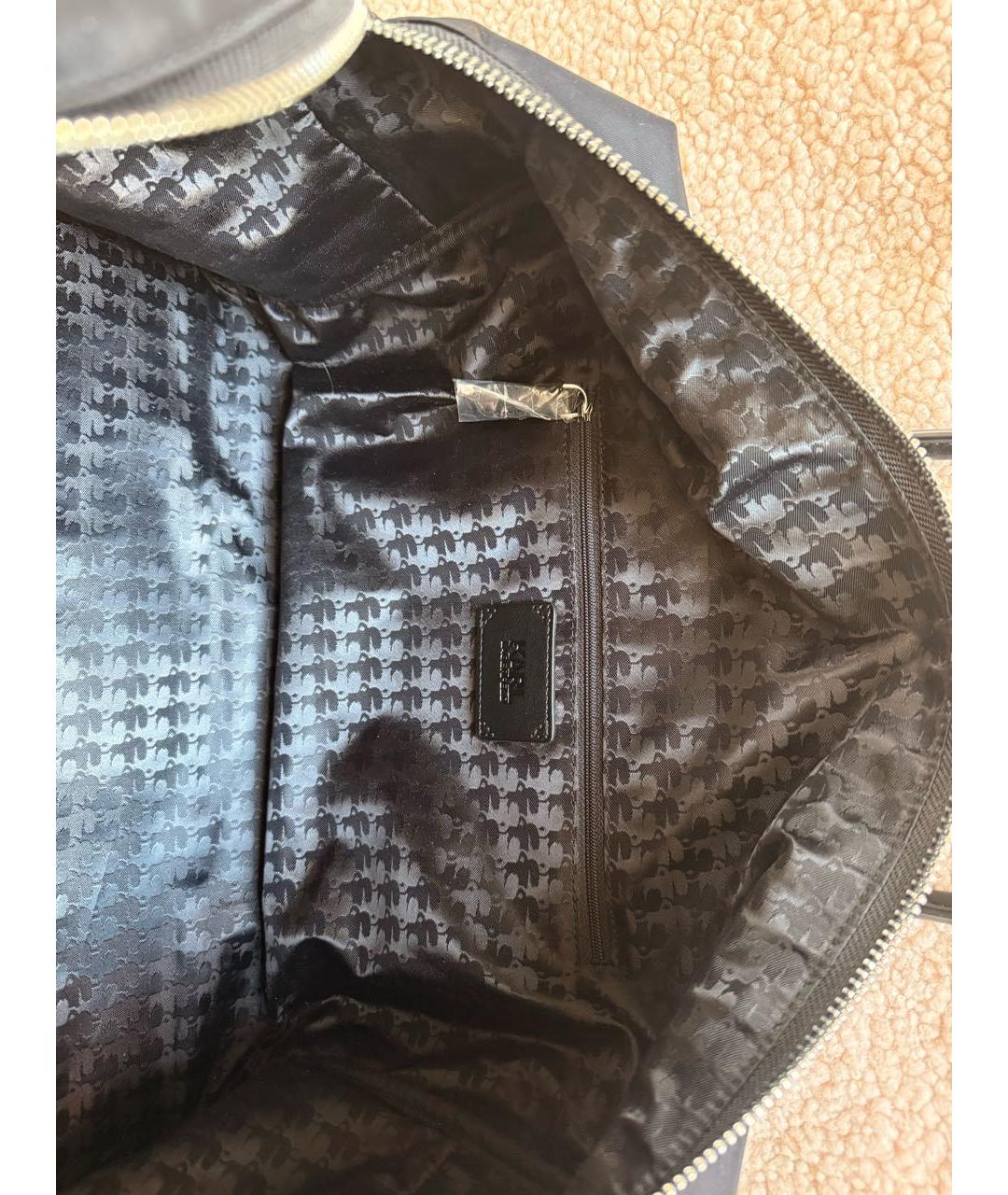 KARL LAGERFELD Черная тканевая дорожная/спортивная сумка, фото 8