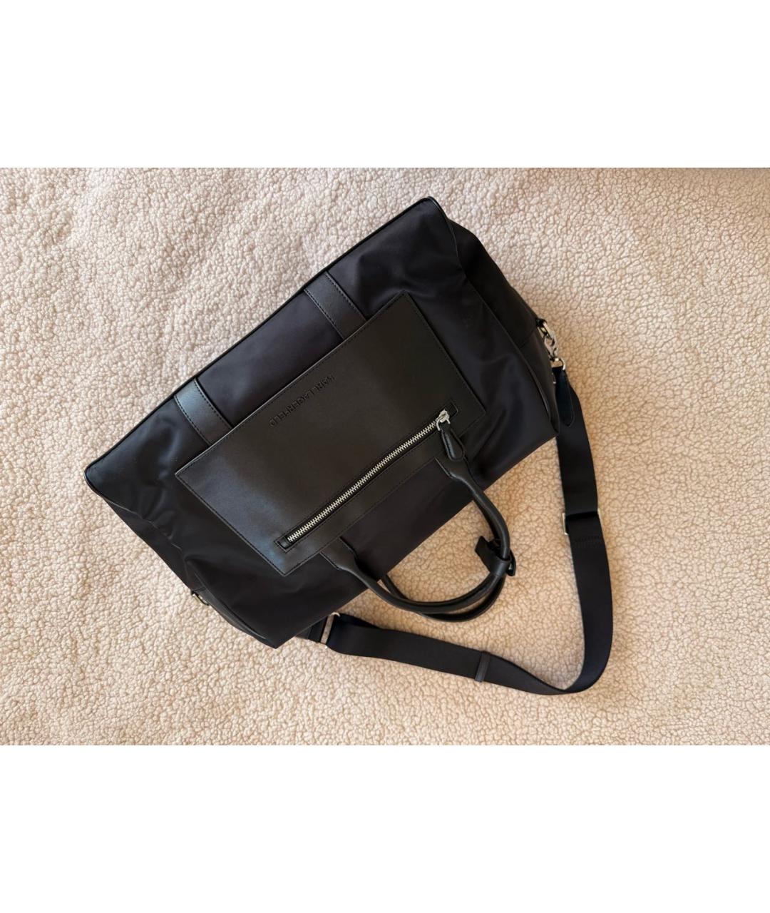 KARL LAGERFELD Черная тканевая дорожная/спортивная сумка, фото 2